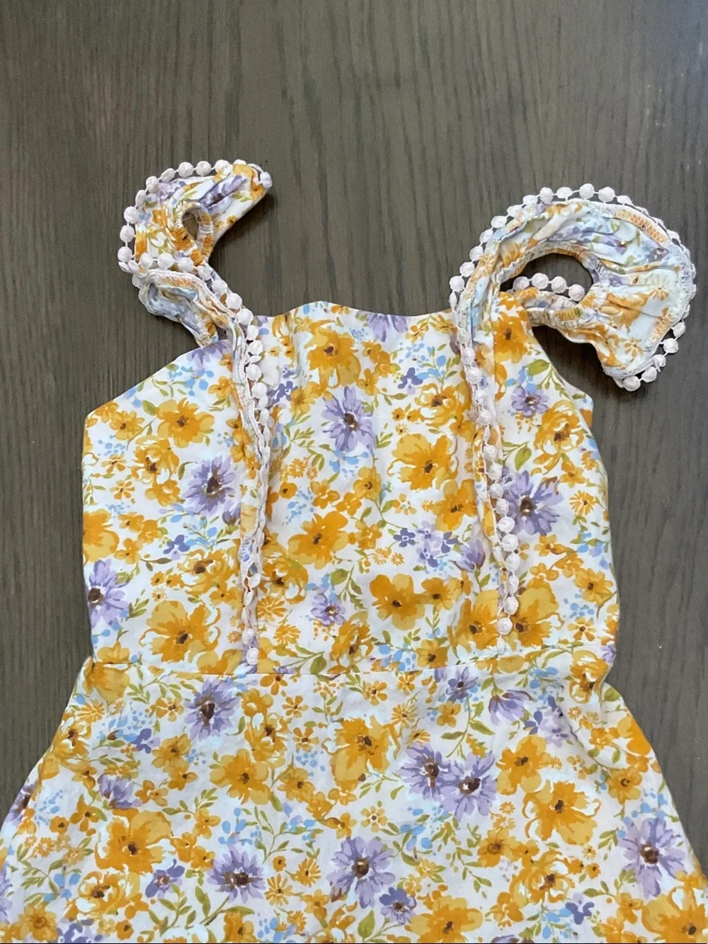 Forever 21 Yellow and Purple Floral Girls' Casual Dress
